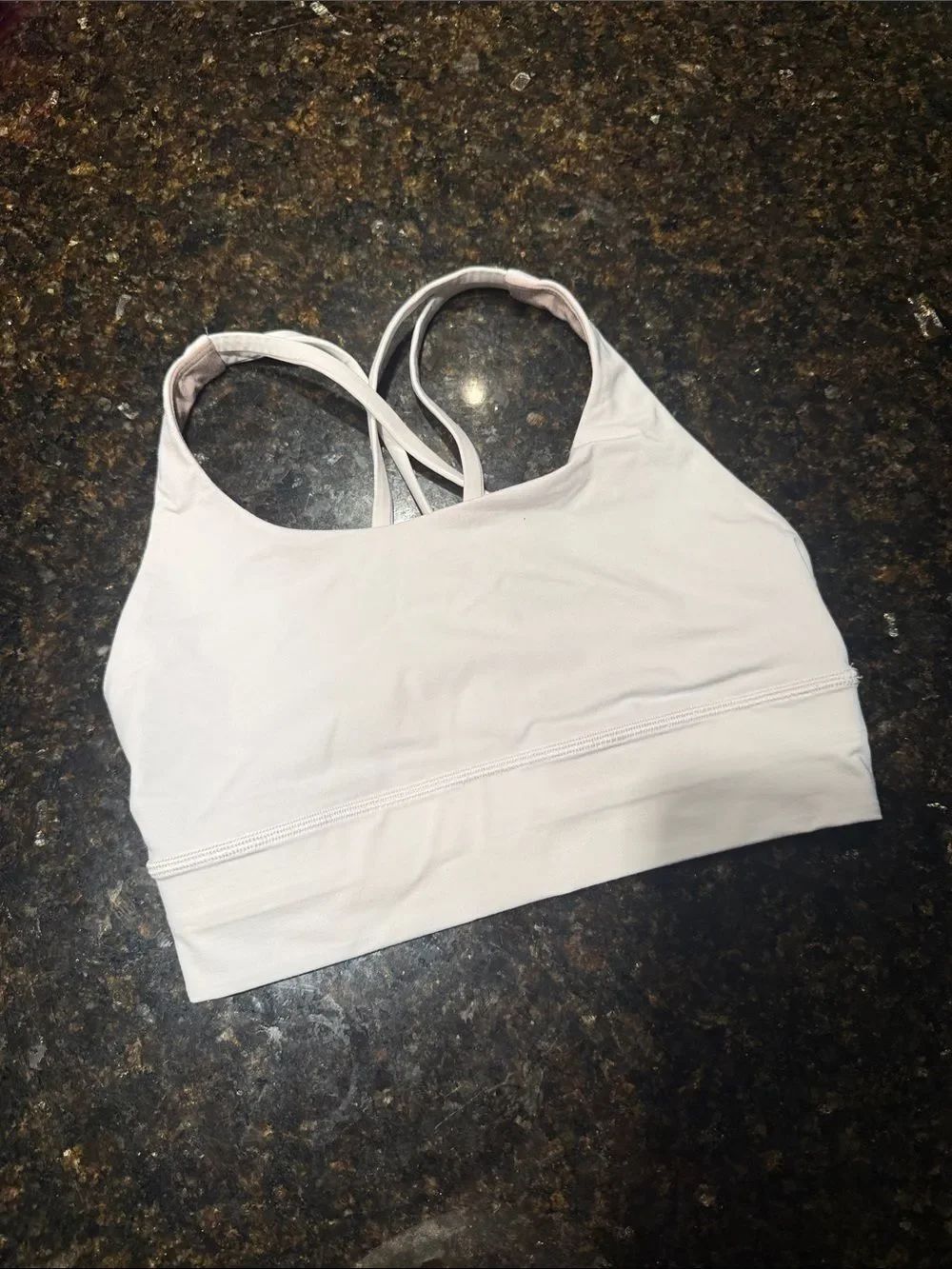 White LULULEMON Strappy Sports Bralette - Women - Size 4 Like New